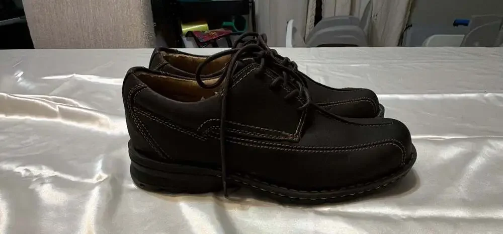 Dockers ProStyle Men's Brown Leather Lace-Up Oxford Dress Shoes Size 8M 90-28908